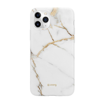 Crong Marble Case – Etui iPhone 11 Pro (biały)