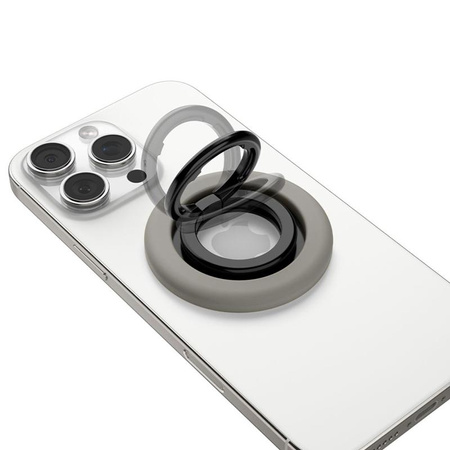 Spigen Nano Pop MagSafe Phone Ring - Magnetyczny uchwyt na palec z funkcją podstawki (Truffle Grey)
