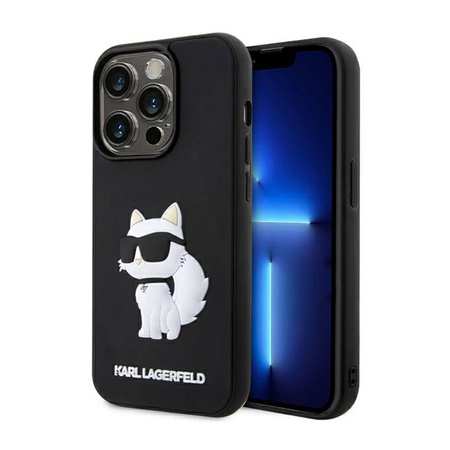 Karl Lagerfeld 3D Rubber NFT Choupette - Etui iPhone 14 Pro Max (Czarny)