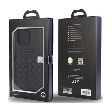 Audi Genuine Leather - Etui iPhone 13 Pro Max (Czarny)