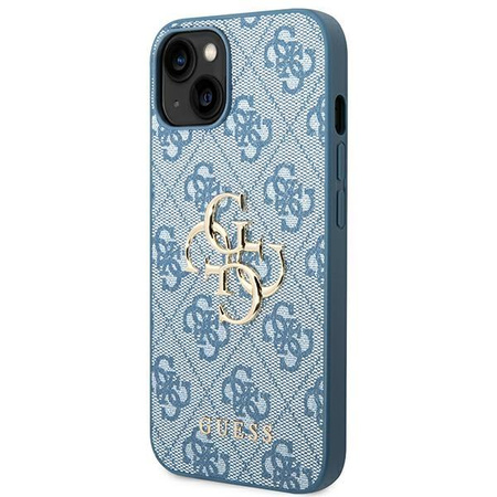Guess 4G Big Metal Logo - Etui iPhone 14 (niebieski)