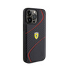 Ferrari Twist Metal Logo - Etui iPhone 15 Pro Max (czarny)
