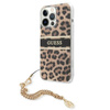 Guess Leopard Gold Chain - Etui iPhone 13 Pro Max
