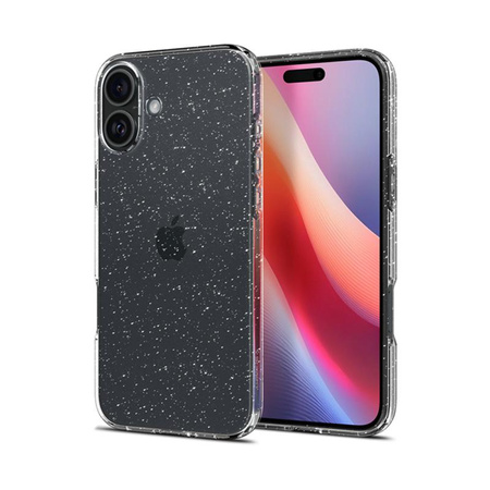 Spigen Liquid Crystal Glitter - Etui do iPhone 16 (Przezroczysty)