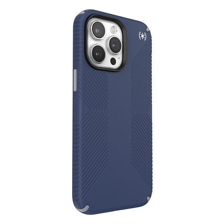 Speck Presidio2 Grip - Etui iPhone 15 Pro Max (Coastal Blue / Dust Grey / White)