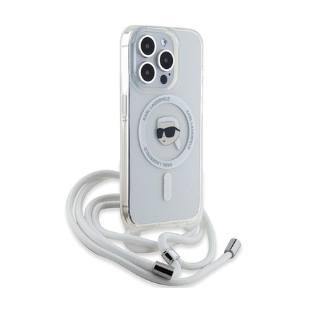 Karl Lagerfeld Crossbody IML Karl Head MagSafe - Etui iPhone 15 Pro Max (przezroczysty)