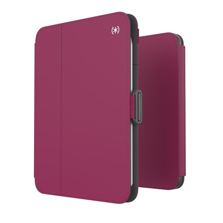 Speck Balance Folio - Etui iPad mini 6 (2021) z powłoką MICROBAN (Very Berry Red Slate Grey)