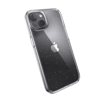 Speck Presidio Perfect-Clear with Glitter - Etui iPhone 13 z powłoką MICROBAN (Clear/Platinum Glitter)