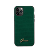 Guess Croco Case - Etui iPhone 11 Pro (Dark Green)