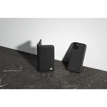 Moshi Overture - Etui 3w1 z klapką iPhone 13 mini (antybakteryjne NanoShield™) (Jet Black)