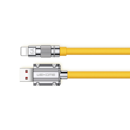 WEKOME WDC-186 Wingle Series - Kabel połączeniowy USB-A do Lightning Fast Charging 1 m (Żółty)