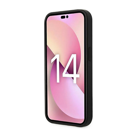 Karl Lagerfeld Monogram Stripe - Etui iPhone 14 Pro Max (brązowy)