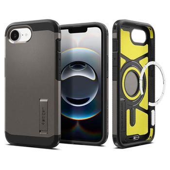 Spigen Tough Armor Mag MagSafe - Etui do iPhone 16e (Gunmetal)