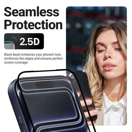 Crong EasyShield 2-Pack - Szkło hartowane iPhone 16e / iPhone 14 / iPhone 13 / iPhone 13 Pro (2 sztuki)