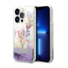 Guess Liquid Glitter Flower – Etui iPhone 14 Pro Max (fioletowy)