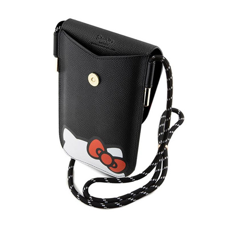Hello Kitty Leather Hiding Kitty Cord - Torebka crossbody na telefon (czarny)