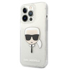 Karl Lagerfeld Karl's Head Glitter - Etui iPhone 13 Pro Max (srebrny)