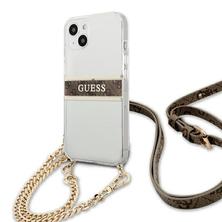 Guess 4G Gold Stripe Crossbody - Etui iPhone 13