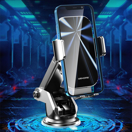 WEKOME WP-U203 K Captain Series - Uchwyt samochodowy z ładowaniem bezprzewodowym 15W (Czarny)