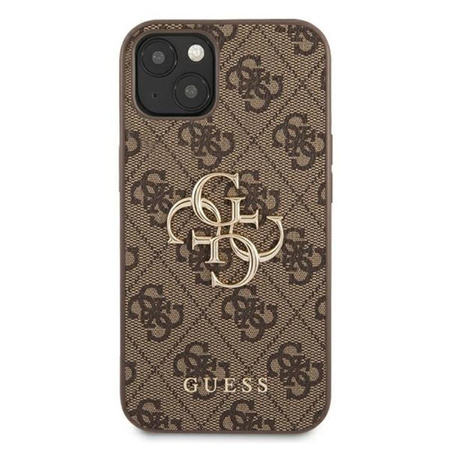 Guess 4G Big Metal Logo - Etui iPhone 13 (brązowy)