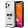 Karl Lagerfeld Choupette Head - Etui iPhone 13 Pro Max (przezroczysty / czarna ramka)