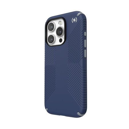 Speck Presidio2 Grip - Etui iPhone 15 Pro (Coastal Blue / Dust Grey / White)