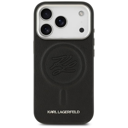 Karl Lagerfeld Initial & Metal Logo MagSafe - Etui iPhone 17 Pro Max (czarny)