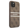 Guess 4G Printed Stripe - Etui iPhone 13 Mini (brązowy)
