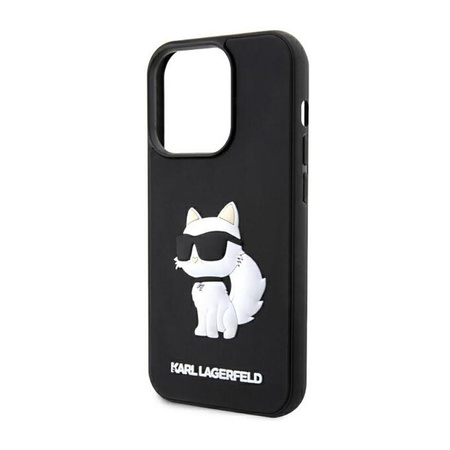 Karl Lagerfeld 3D Rubber NFT Choupette - Etui iPhone 14 Pro (Czarny)