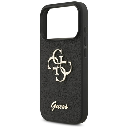 Guess Fixed Glitter Big 4G - Etui do iPhone 17 Pro (czarny)