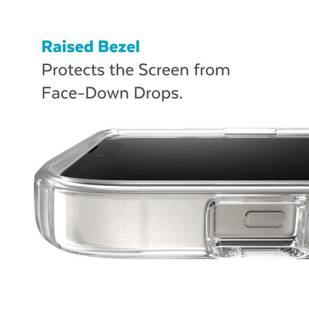 Speck Gemshell + MagSafe - Etui do iPhone 14 / iPhone 13 z połowką MICROBAN (Clear)