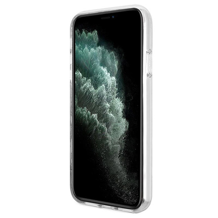 Guess Bundle Pack MagSafe 4G - Zestaw etui + ładowarka MagSafe iPhone 11 (różowy/złoty)