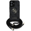 Guess 4G Big Logo Cord Strap Crossbody - Etui do iPhone 16 (czarny)