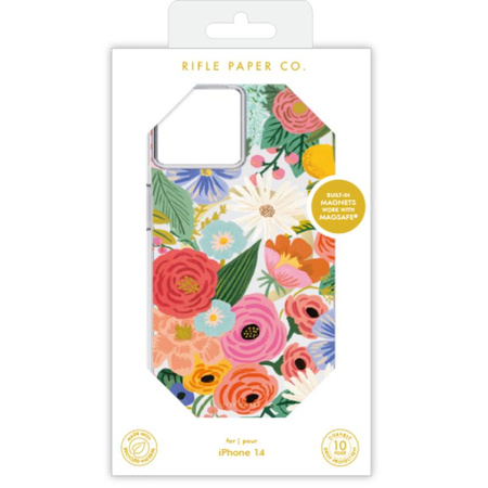 Rifle Paper Clear MagSafe - Etui iPhone 14 (Garden Party Blush)