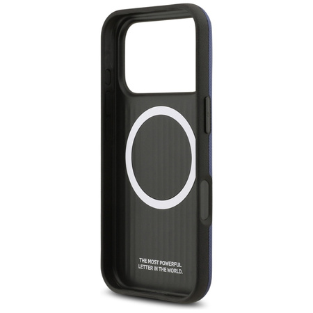 BMW M FW Metal Logo MagSafe - Etui iPhone 17 Pro (granatowy)
