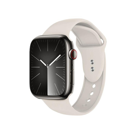 Crong Liquid - Pasek do Apple Watch 38/40/41/42mm (kamienny beż)