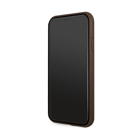 Guess 4G Big Metal Logo - Etui iPhone 11 Pro (brązowy)