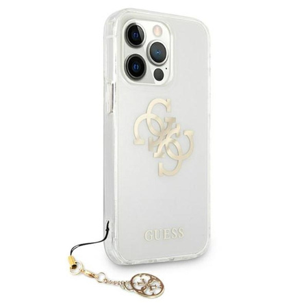 Guess 4G Big Logo Charm Gold- Etui iPhone 13 Pro (złoty charms)