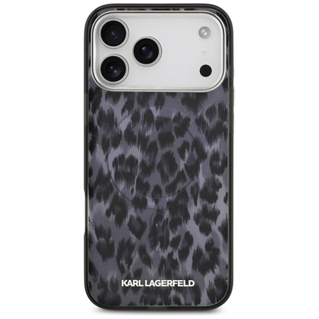 Karl Lagerfeld IML Leopard Pattern MagSafe - Etui iPhone 17 Pro Max (czarny)