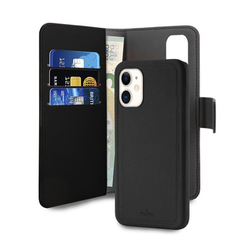 PURO Wallet Detachable - Etui 2w1 iPhone 11 (czarny)