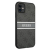 Guess 4G Printed Stripe - Etui iPhone 11 (szary)