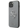 Guess Saffiano 4G Big Silver Logo - Etui iPhone 13 mini (szary)