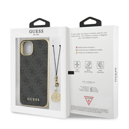 Guess 4G Charms Collection - Etui iPhone 13 mini (szary)