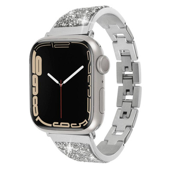 Case-Mate Brilliance - Pasek ze stali nierdzewnej do Apple Watch 38/40/41 mm (Srebrny)