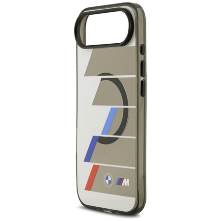 BMW M IML Metal Buttons Tricolor Lines MagSafe - Etui iPhone Air (antracyt)