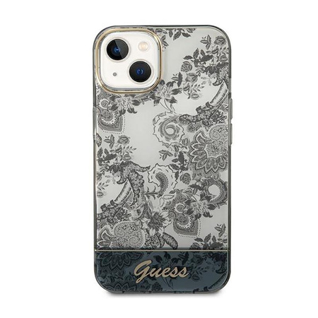 Guess Porcelain Collection - Etui iPhone 14 (szary)