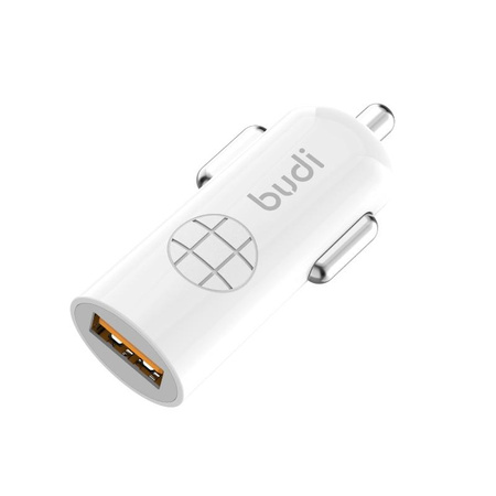 Budi - Ładowarka samochodowa USB, 18W, QC3.0 (Biały)