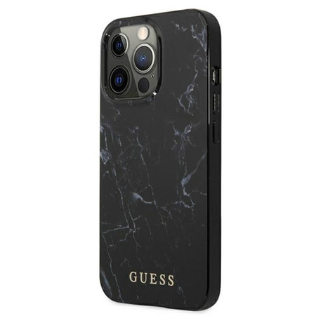 Guess Marble - Etui iPhone 13 Pro (czarny)