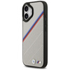 BMW M Tricolor Metal Logo MagSafe - Etui iPhone 17 (szary)