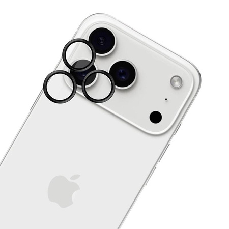 3mk HARDY Lens Protection Pro - Szkło na obiektyw aparatu iPhone 17 Pro / iPhone 17 Pro Max (Black)